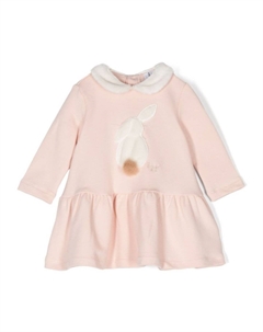 Платье с вышитым логотипом, розовый Il gufo