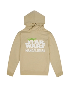 Пуловер mit Kapuze The Mandalorian Grogu, бежевый Star wars