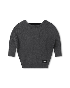 Свитер с заниженными рукавами, серый Dkny