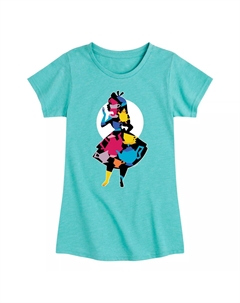 Футболка с рисунком Алисы для девочек 7–16 лет Disney's Alice In Wonderland, синий Licensed character