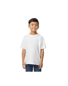 Однотонная футболка Softstyle средней плотности, белый Gildan