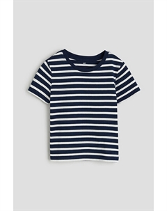 Хлопковая футболка, синий H&m