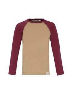 Лонгслив Raglan, цвет caramel bordeaux Band of rascals