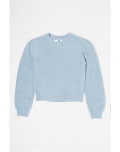 Свитер с овальным вырезом, синий Gap