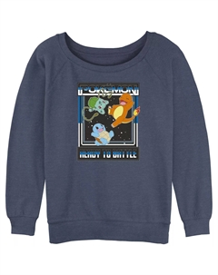 Юниорский покемон Бульбазавр Чармандер Сквиртл готов к битве с напускным махровым пуловером Licensed character