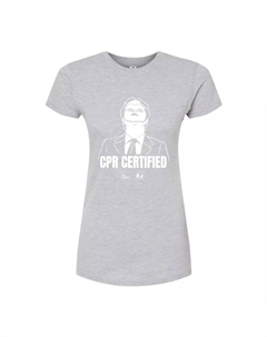 Облегающая футболка The Office CPR для юниоров, серый Licensed character