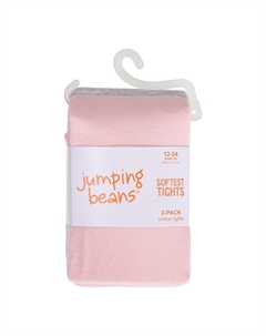 Набор из 2 самых мягких колготок для малышей и девочек (2 года), цвет Pink Gray Jumping beans