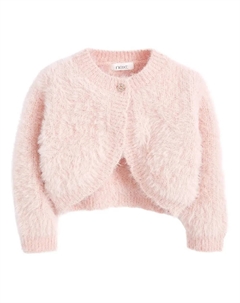 Кардиган Sparkle Fluffy Shrug, розовый Next