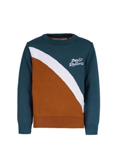 Пуловер Strick Wave, цвет dark petrol burned brick Band of rascals