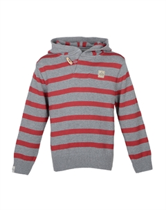 Пуловер Strick Kapuzen Bars, серый Band of rascals