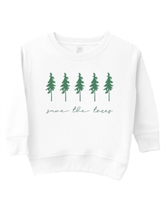 Толстовка с рисунком Save The Trees для малышей, белый The juniper shop