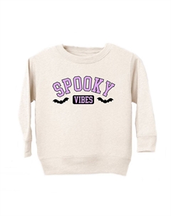 Толстовка с рисунком Spooky Vibes Bats для малышей, цвет Natural The juniper shop