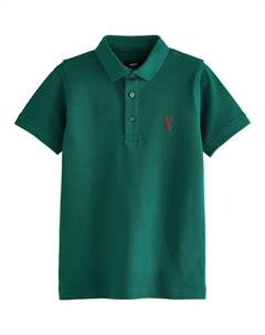 Футболка-поло Short Sleeve, темно-зеленый Next