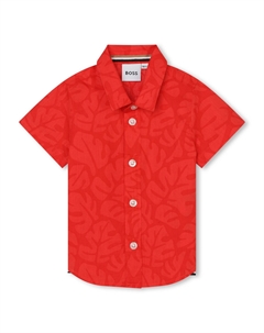 Красная рубашка с коротким рукавом, красный Boss