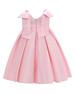 Розовый - Атласное платье со складками и бантом Palermo, розовый Tulleen