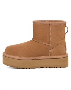 Бежевые классические мини-ботинки на платформе, бежевый Ugg