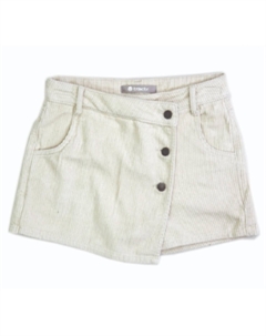 Белая вельветовая юбка для девочки, белый Tractr