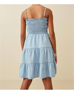 Ярусное джинсовое платье со сборками для девочек Olivia Hayden la