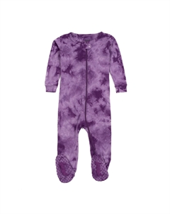 Детские хлопковые пижамы Tie Dye для девочек, цвет Tie Dye Purple Mix Leveret