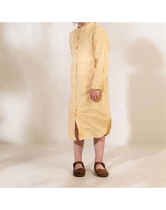 Льняное платье-рубашка Dosa бананового цвета Marmar copenhagen