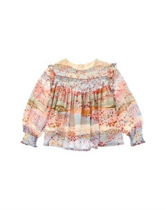 Шерстяной топ, синий Chloe