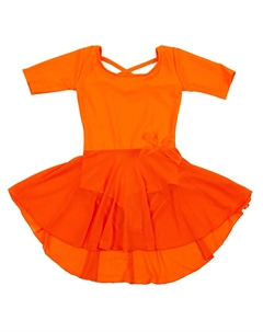 Юбка с короткими рукавами для девочек, оранжевый Leveret