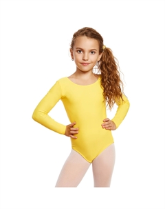 Купальник с длинными рукавами для девочек, желтый Leveret