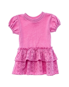 Великолепное платье с отделкой люверсами, розовый Splendid