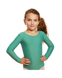Купальник с длинными рукавами для девочек, зеленый Leveret