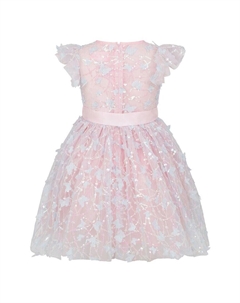 Вечернее платье из тюля с пайетками и вышивкой, розовый Holly hastie