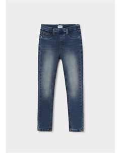 Базовые джинсовые брюки для девочек-подростков темного цвета Mayoral