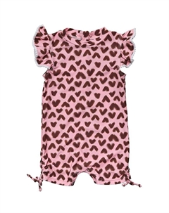 Солнцезащитный костюм Wild Love с развевающимися рукавами, розовый Snapper rock