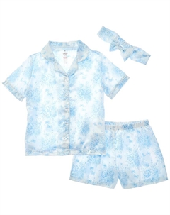 Атласный короткий пижамный комплект Prima, синий Tutu couture