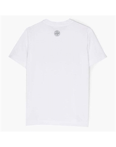Белая футболка с логотипом, белый Stone island