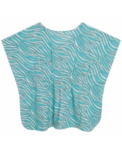 Синее хлопковое пончо, синий Michael kors