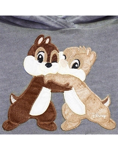 Серое платье-худи с бурундуками, серый Monnalisa