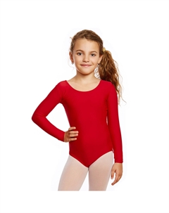 Купальник с длинными рукавами для девочек, красный Leveret