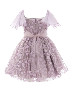 Лавандовое платье Jolene с аппликацией в горошек, фиолетовый Mimi tutu