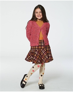 Юбка Milano в клетку пурпурно-коричневого цвета Deux par deux