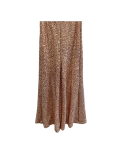 Широкие брюки с золотыми пайетками для девочек Love daisy