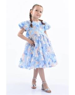 Синее праздничное платье с ромашками, синий Mimi tutu