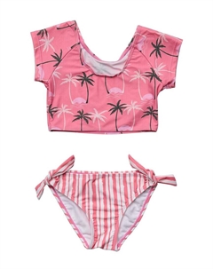 Комплект укороченного топа Palm Paradise Rash, розовый Snapper rock