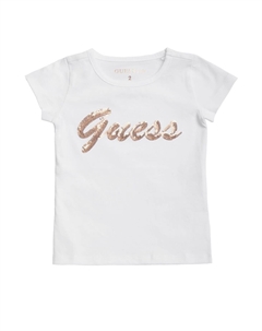 Большая футболка с логотипом Malika (2–6), цвет Blanc Pur Guess factory