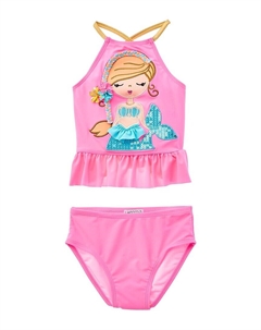 Комплект для плавания с аппликацией «Русалка» из 2 предметов, розовый Flapdoodles