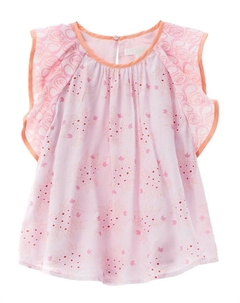 Шелковый топ Chloe, розовый