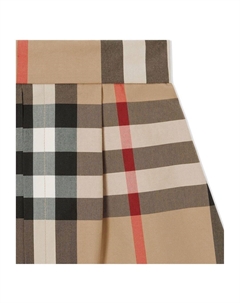 Бежевая юбка в клетку, бежевый Burberry