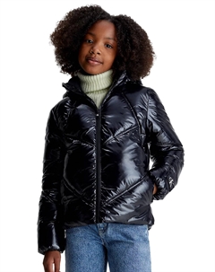 Пуховик piumino lucido bambina, черный Calvin klein