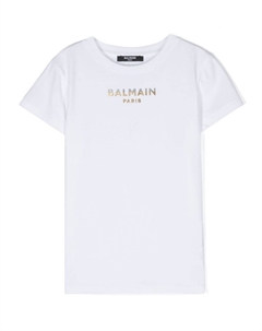 Kids футболка с логотипом, белый Balmain