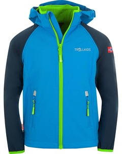 Куртка софтшелл Zipp Off Rondane XT, цвет Hellblau/Dunkelblau Trollkids