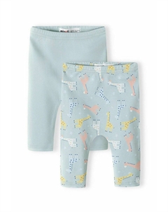 Леггинсы 2 PACK, цвет green white Minoti